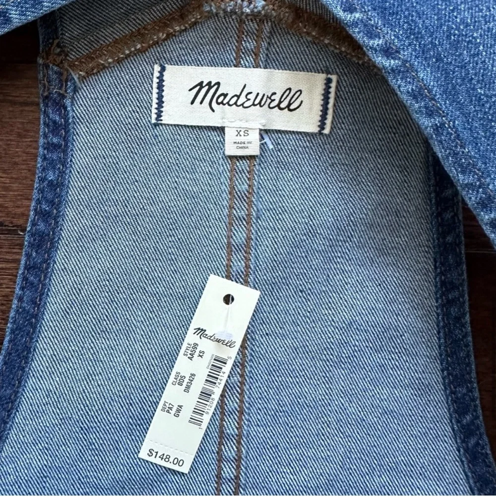 Madewell NWT Skinny Overalls in Groveland Wash | XS - Picture 5 of 12